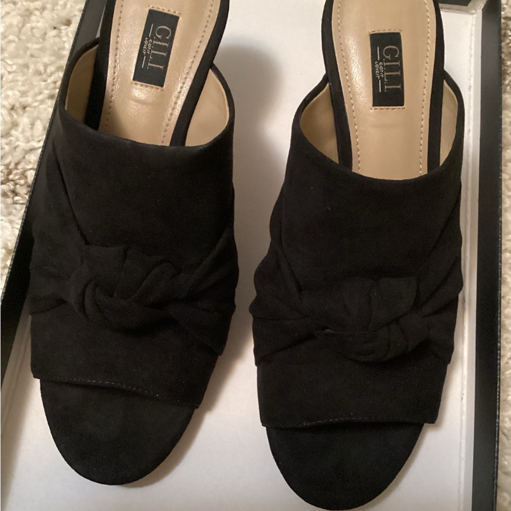 Gili suede mules.
